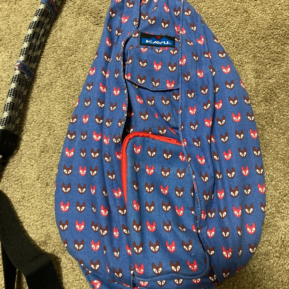 HTF Limited Edition Kavu Fox Troy Rope Bag EUC